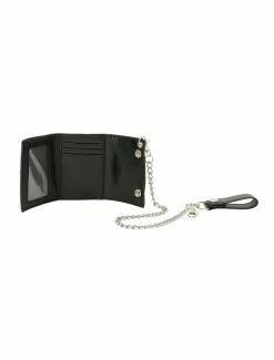 Buy ✨ Black Tri-Fold Chain Wallet 🔔 -Bags & Purses Shop Online 10377813 av2