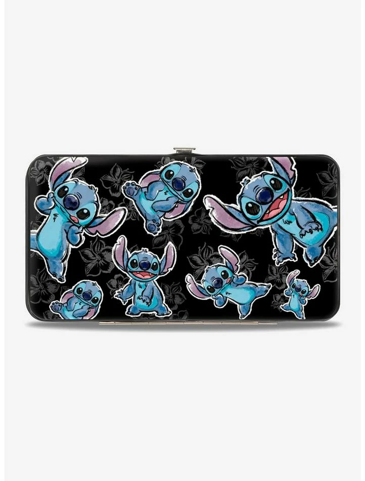 Outlet 👏 Disney Lilo and Stitch Sketched Stitch Hibiscus Hinged Wallet 👍 3 Outlet 👏 Disney Lilo and Stitch Sketched Stitch Hibiscus Hinged Wallet 👍