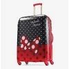 Budget 🤩 Disney Minnie Mouse Red Bow 28 Inch Spinner Hardside Luggage 🥰