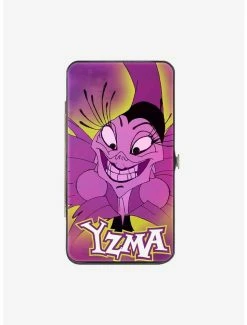 Best deal ⌛ Disney The Emperor's New Groove Yzma Smiling Pose Fish Icon Fuschias Hinged Wallet ⭐
