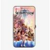 Hot Sale 🤩 Disney Kingdom Hearts II 6 Character Group Pose Castle Pinks Hinged Wallet 😉