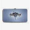 Budget 🎁 Disney Kingdom Hearts II Logo Silver Hinged Wallet ✔️ -Bags & Purses Shop Online 12576714 hi