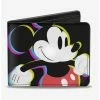 Wholesale ✔️ Disney Mickey Mouse Walking Pose Pixel Text Bi-Fold Wallet 🤩