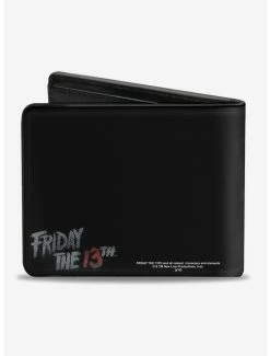 Brand new 🧨 Friday The 13th Jason Mask Close Up Bi-Fold Wallet ⭐ -Bags & Purses Shop Online 12578289 av1