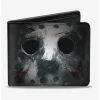Brand new 🧨 Friday The 13th Jason Mask Close Up Bi-Fold Wallet ⭐ -Bags & Purses Shop Online 12578289 hi