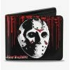 Best Sale 🌟 Friday The 13th Jason Voorhees Mask Bi-Fold Wallet 🔔