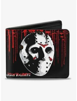 Best Sale 🌟 Friday The 13th Jason Voorhees Mask Bi-Fold Wallet 🔔