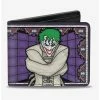 Best deal 🔥 DC Comics Joker Stained Glass Straitjacket Bat Logo Bi-Fold Wallet ⌛