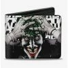 Coupon 💯 DC Comics Joker Head Hahaha Bi-Fold Wallet 🥰 -Bags & Purses Shop Online 12578301 hi