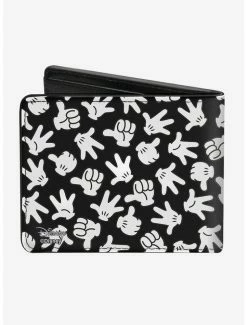 Coupon 👍 Disney Mickey Mouse M Icon Hand Gestures Bi-Fold Wallet 💯 -Bags & Purses Shop Online 12578315 av1