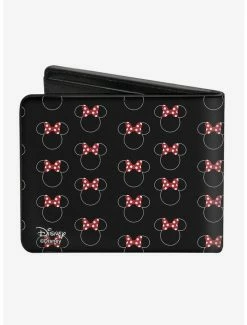 Flash Sale ✨ Disney Minnie Mouse Icon Monogram Banner Bi-Fold Wallet ✨ -Bags & Purses Shop Online 12578323 av1