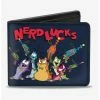 Best deal 💯 Space Jam Nerdlucks Shooting Group Poses Bi-Fold Wallet 🤩 -Bags & Purses Shop Online 12578325 hi
