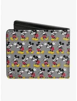 Flash Sale 🛒 Disney Mickey Mouse Nerdy Poses Bi-Fold Wallet ⭐ -Bags & Purses Shop Online 12578327 av1