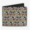 Flash Sale 🛒 Disney Mickey Mouse Nerdy Poses Bi-Fold Wallet ⭐