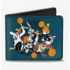 Deals 🥰 Space Jam Tunes Squad Players Group Pose Bi-Fold Wallet 🛒
