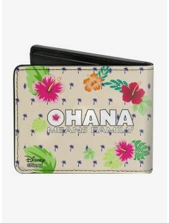 Buy 🛒 Disney Lilo & Stitch Winking Ohana Means Family Bi-Fold Wallet ✨ -Bags & Purses Shop Online 12578339 av1