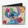 Buy 🛒 Disney Lilo & Stitch Winking Ohana Means Family Bi-Fold Wallet ✨ -Bags & Purses Shop Online 12578339 hi