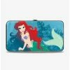 Buy 😉 Disney The Little Mermaid Ariel Swimming Resting Poses Coral Reef Hinged Wallet 😉 -Bags & Purses Shop Online 12578458 hi