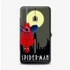 Hot Sale 🤩 Marvel Spider-Man Art Deco Full Moon Spider-Man Skyline Hinged Wallet 🎁