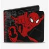 Wholesale 🧨 Marvel Spider-Man Grafitti Poses Spiderweb Sketch Bi-Fold Wallet 🧨 -Bags & Purses Shop Online 12578486 hi