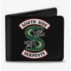 Budget 😍 Riverdale South Side Serpents Patch Bi-Fold Wallet 🎁 -Bags & Purses Shop Online 12578500 hi