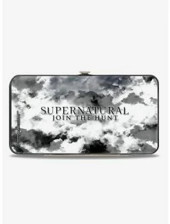 Cheap 🛒 Supernatural Four Character Collage Logo Clouds Hinged Wallet 💯 -Bags & Purses Shop Online 12578534 av1