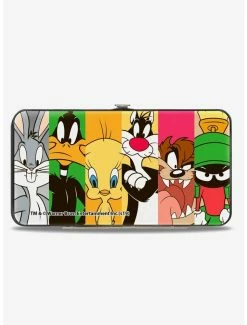 Flash Sale ⌛ Looney Tunes Classic Characters Blocks Hinged Wallet 🎉 -Bags & Purses Shop Online 12799727 av1