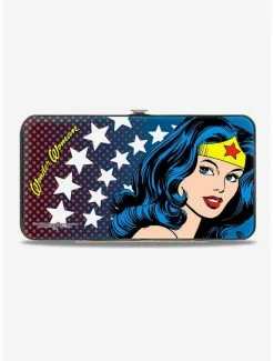 Cheapest 👏 DC Comics Wonder 👩 Woman Stars Hinged Wallet 🤩 -Bags & Purses Shop Online 12799755 av1