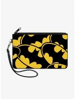 Wholesale 🛒 DC Comics Batman Bat Signals Wallet Canvas Zip Clutch 🔔