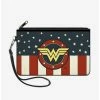 Coupon 😍 DC Comics Wonder 👩 Woman Logo Americana Wallet Canvas Zip Clutch 🎁 -Bags & Purses Shop Online 12883400 hi