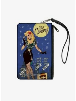 Best deal 😍 DC Comics Black Canary Bombshell Variant Cover Sold Out Poster Wallet Canvas Zip Clutch ⌛