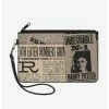 Deals ❤️ Harry Potter Newspaper Headlines Undesirable No 1 Wallet Canvas Zip Clutch ✔️