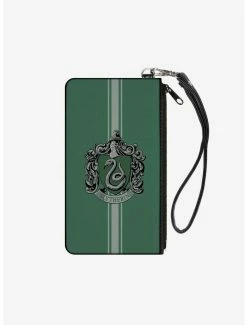 Wholesale 👏 Harry Potter Slytherin Crest Wallet Canvas Zip Clutch 🔔