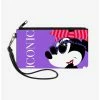Hot Sale 👍 Disney Iconic Hollywood Minnie Mouse Over Shoulder Pose Wallet Canvas Zip Clutch ❤️ -Bags & Purses Shop Online 12883690 hi