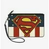 Best deal ⌛ DC Comics Superman Shield Americana Wallet Canvas Zip Clutch ❤️ -Bags & Purses Shop Online 12883804 hi