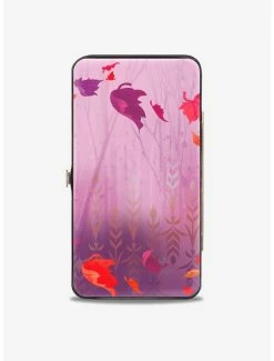 Deals 🔥 Disney Frozen 2 Anna Swirling Leaves Pose Hinge Wallet 😉 -Bags & Purses Shop Online 13112111 av1