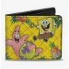 Hot Sale 👍 Spongebob Squarepants Patrick Starfish Pose Pineapple Bi-fold Wallet 🥰