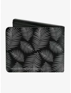 New ✨ Spongebob Squarepants Primitive Spongebob Pose Leaves Black Gray Bi-fold Wallet 🔥 -Bags & Purses Shop Online 13112279 av1