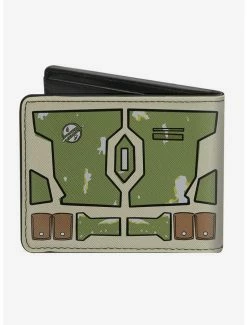 Budget 🎉 Star Wars Boba Fett Helmet Bi-fold Wallet ⌛ -Bags & Purses Shop Online 13112289 av1