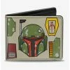 Budget 🎉 Star Wars Boba Fett Helmet Bi-fold Wallet ⌛ -Bags & Purses Shop Online 13112289 hi