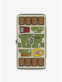 New 🧨 Star Wars Boba Fett Helmet Hinge Wallet 🔥 -Bags & Purses Shop Online 13112291 av1