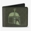 Top 10 💯 Star Wars Boba Fett Helmet Mandalorian Crest Kyrbes Skull Bi-fold Wallet 😉 -Bags & Purses Shop Online 13112293 hi