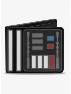 Wholesale 🧨 Star Wars Darth Vader Chest Panel Bi-fold Wallet 👍