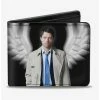 Top 10 🥰 Supernatural Castiel Angel Wings Pose Logo Bi-fold Wallet 👏 -Bags & Purses Shop Online 13112313 hi