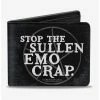 Hot Sale ⭐ Supernatural Stop The Sullen Emo Crap Pentagram Bi-fold Wallet 😍 -Bags & Purses Shop Online 13112339 hi