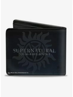 Cheap 💯 Supernatural Winchester Brothers Close Up Logo Bi-fold Wallet ✔️ -Bags & Purses Shop Online 13112345 av1