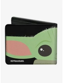 Deals 🔔 Star Wars The Mandalorian The Child Face Bifold Wallet 👏 -Bags & Purses Shop Online 13235076 av1