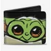 Best Sale 🌟 Star Wars The Mandalorian The Child Impression Bifold Wallet ⌛ -Bags & Purses Shop Online 13235078 hi