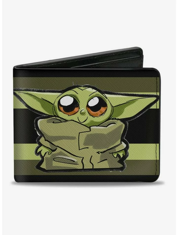 Best Pirce โค๏ธ Star Wars The Mandalorian The Child Impression Stripe Bi-fold Wallet ๐ 3 Best Pirce โค๏ธ Star Wars The Mandalorian The Child Impression Stripe Bi-fold Wallet ๐