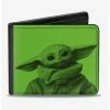 Cheapest 🔔 Star Wars The Mandalorian My Child Can Levitate Bi-fold Wallet 🎉 -Bags & Purses Shop Online 13235082 hi